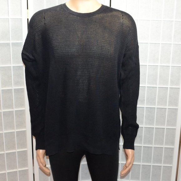 Mens All Saints Torkk LS Crew Sweater medium